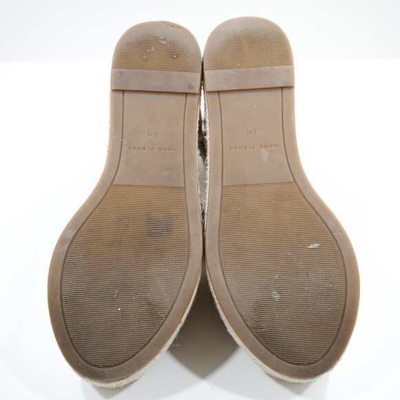 Marc Fisher Varin Tan Leather 3" Wedge Heel Platform Espadrilles - 8 - Picture 7 of 7